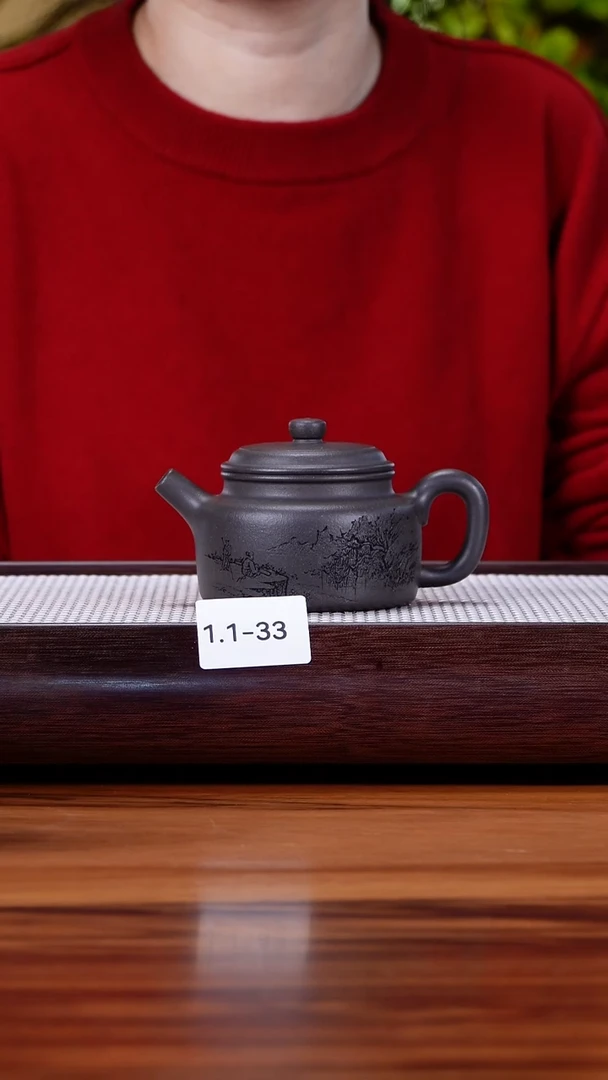 茶壶紫砂1.1-33  千禧天青 德钟微瑕170
