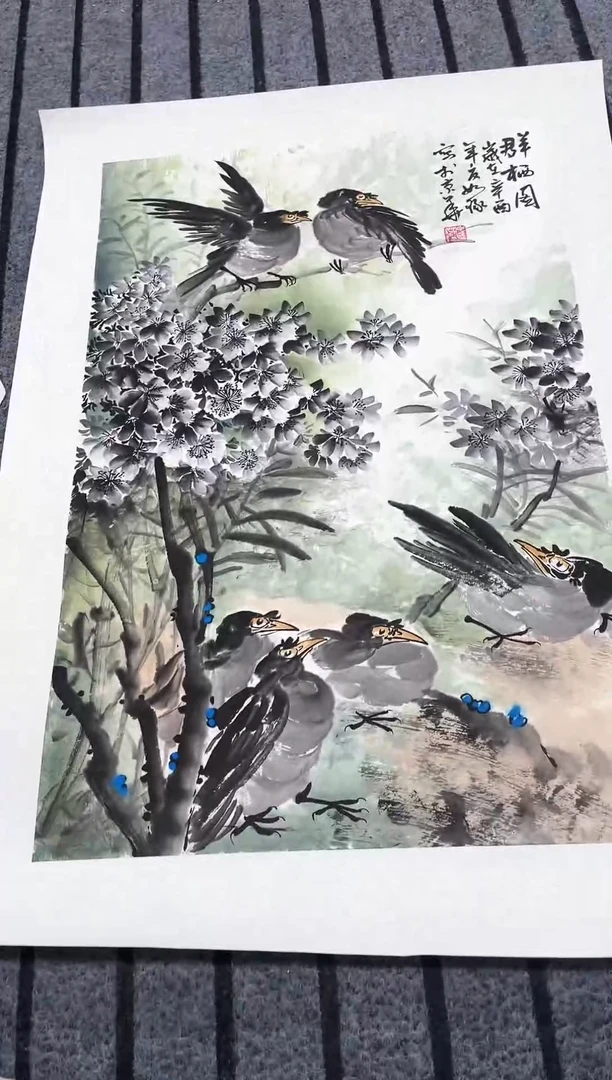 精品国画花鸟作品