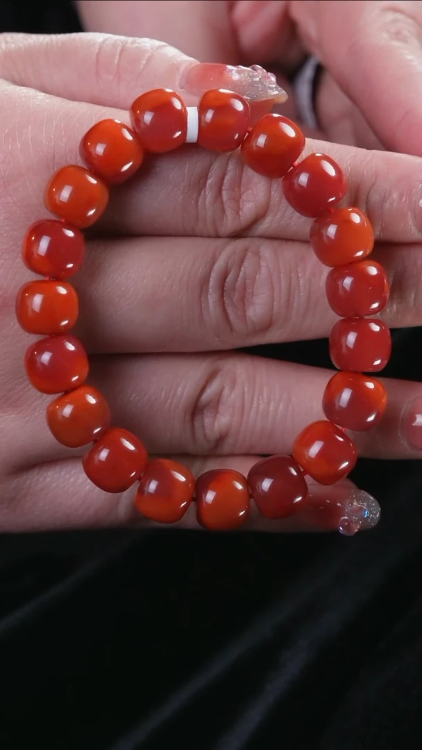 【闪购商品】南红玛瑙手串未镶嵌玫锦@@SCMJ单-11m老型手工
