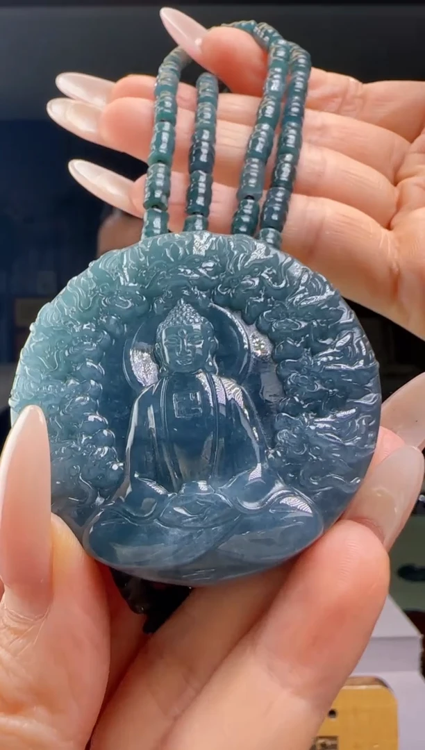 翡翠未镶嵌吊坠(赠链)多样性发其一YJ@@60B7J03757