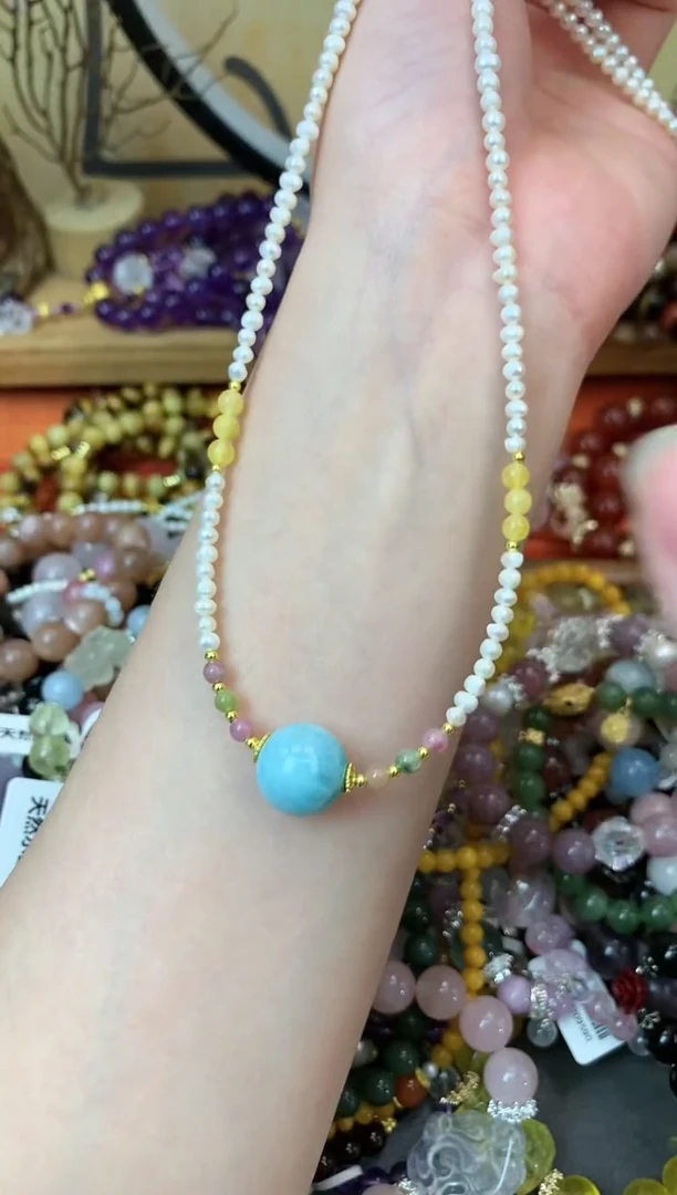 【闪购商品】淡水珍珠颈饰未镶嵌花语轩166