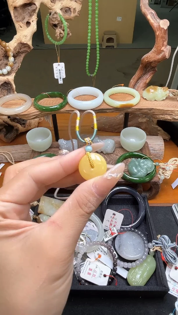 蜜蜡吊坠(不含链)未镶嵌蜜蜡 平安扣 多样性发一