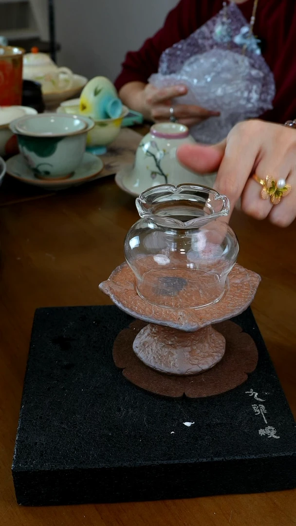 茶瓷物语老岩泥烛台