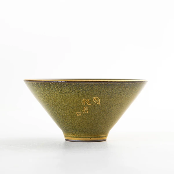 【景德詺兮】柴窑·茶叶沫斗笠杯