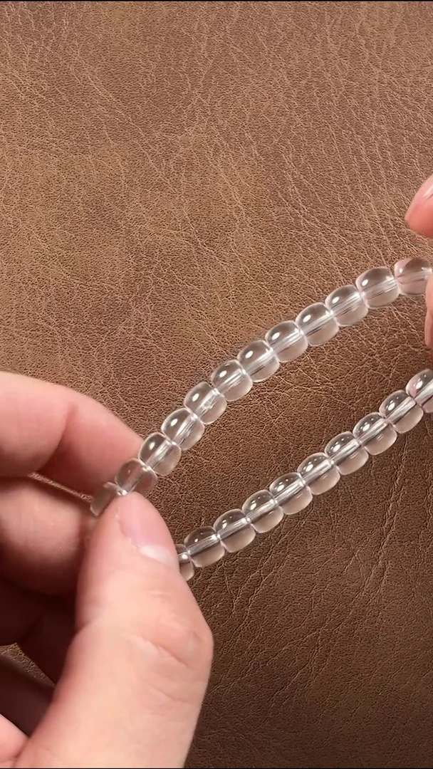 未镶嵌手链水晶双a白水苹果珠