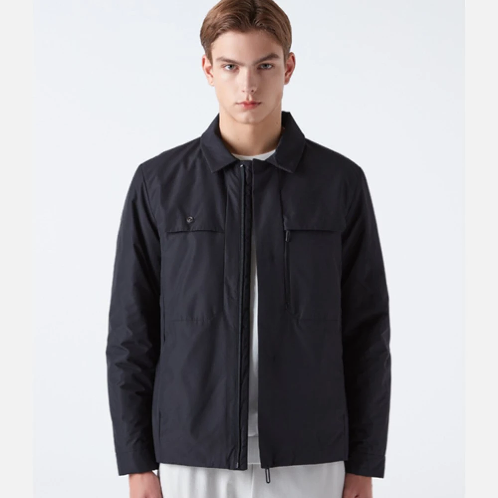 DESCENTE/迪桑特纯色翻领散口袖时尚都市休闲运动外套SP321DPD94