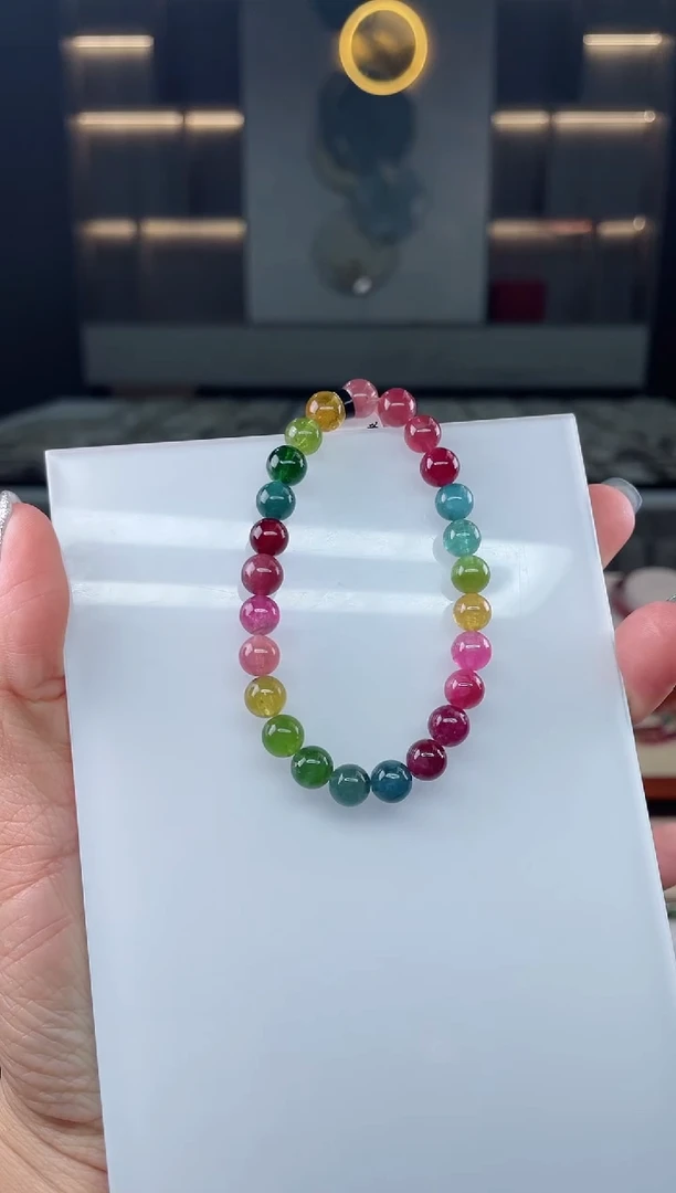 单圈手串未镶嵌碧玺（多样性发一条）T