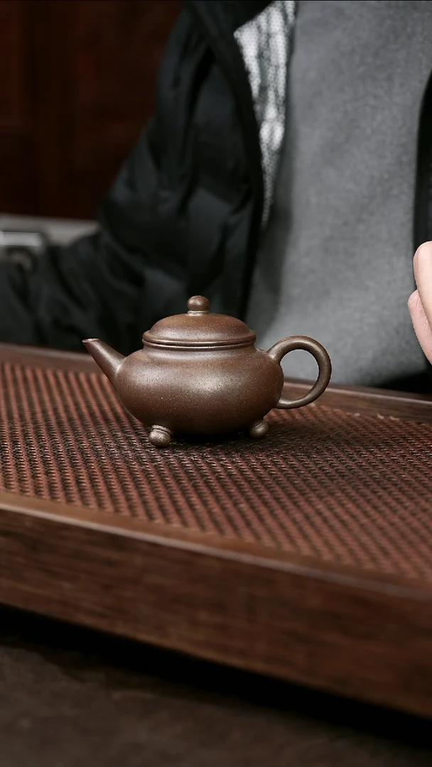 茶壶紫砂岩中泥三足水平