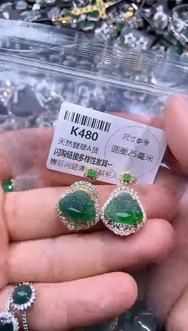 【闪购商品】翡翠颈饰未镶嵌K480多样性发其一