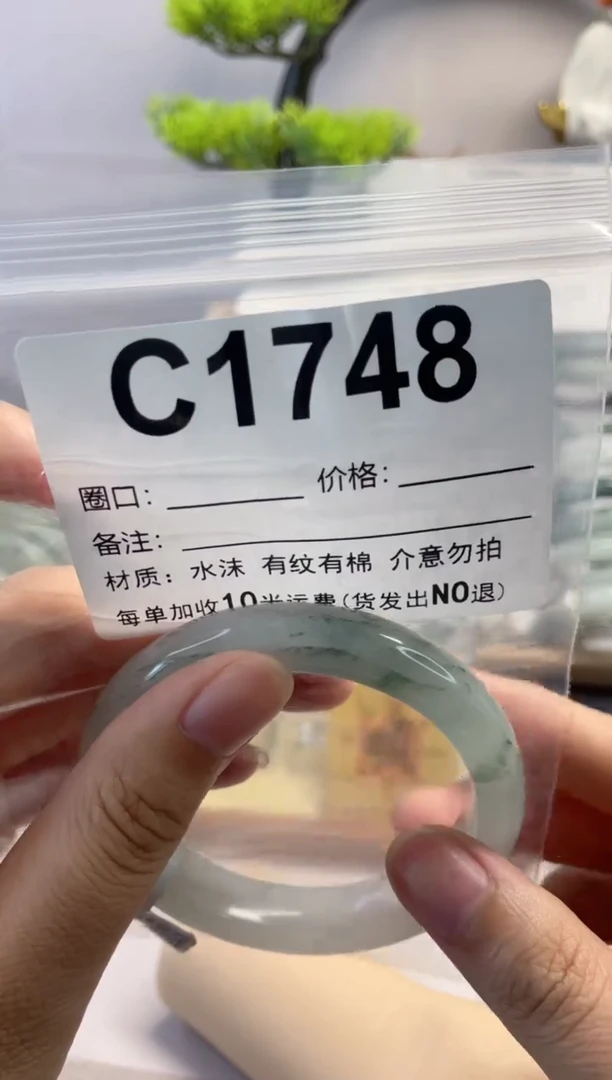 石英质玉（天山翠）手镯未镶嵌c1748