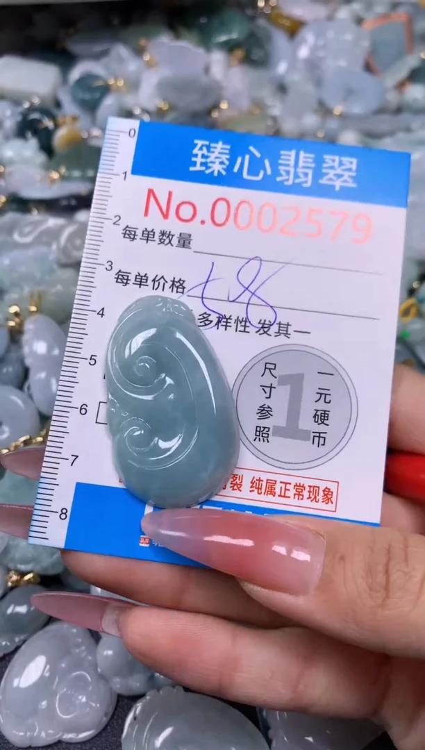 【闪购商品】翡翠颈饰未镶嵌含绳0002579