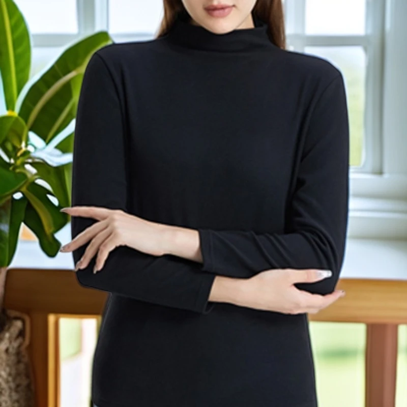 觉-2217#【木兮兮专属】2026年秋冬年季新气质显瘦保暖舒适打底衫