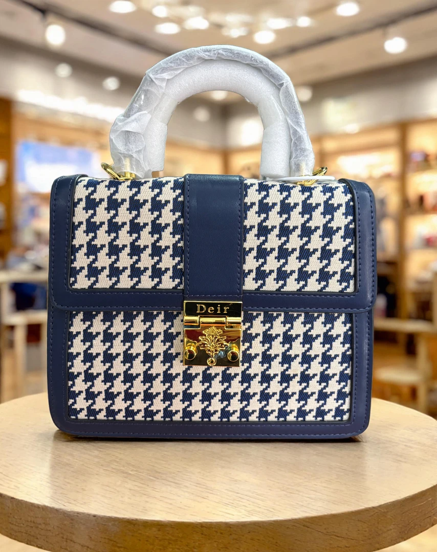 法式韩式水洗拉链斜挎款手提包叠印花日式（GP）