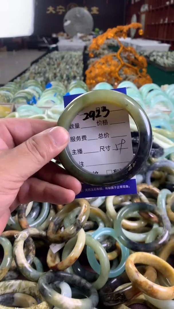 未镶嵌蛇纹石玉手镯2923