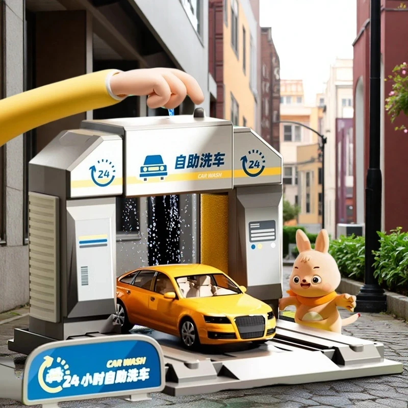 模型礼盒洗车机玩具益智洗车机男女孩过家家益智洗车机益智男孩