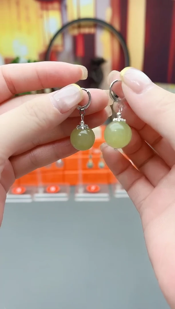未镶嵌东陵石耳饰M18