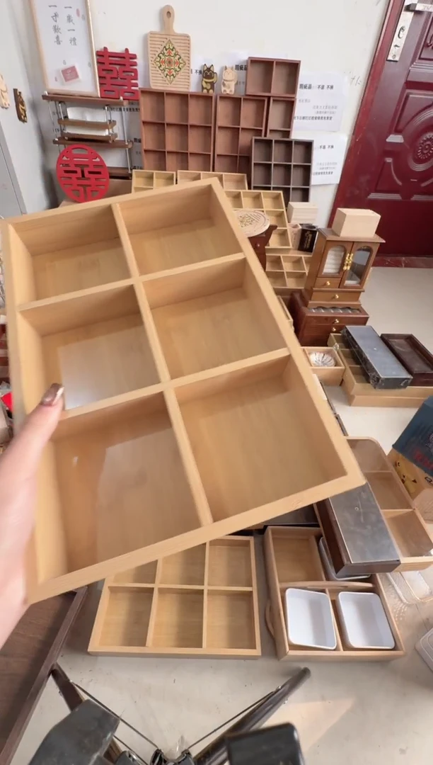 原木色六宫格微瑕拍下不退不换无售后