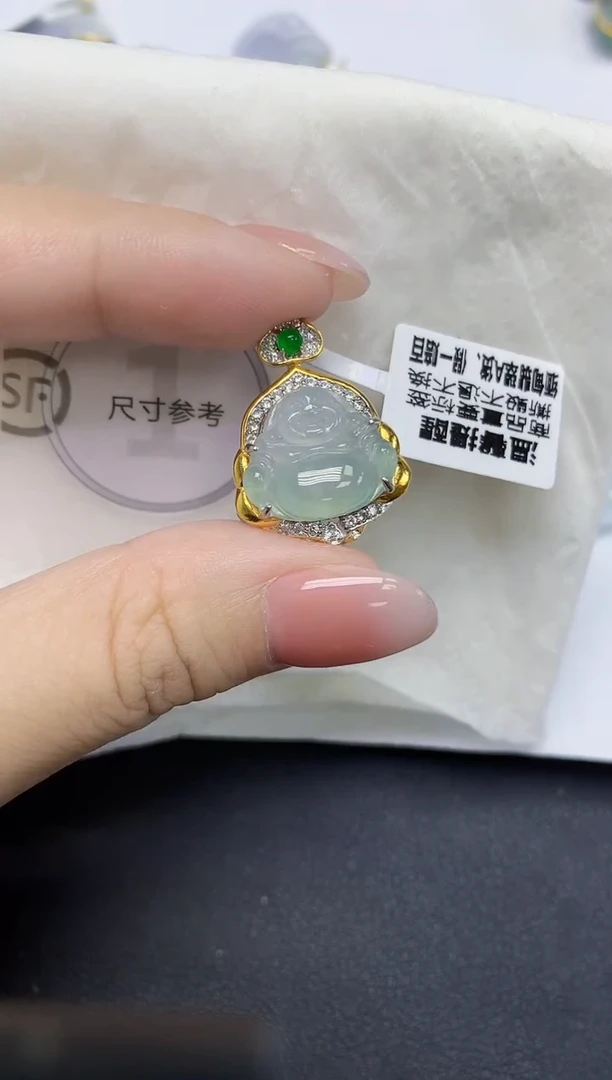 颈饰未镶嵌翡翠天然缅甸翡翠A货多样性发一件