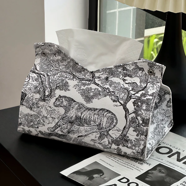 金卡佰复古纸巾盒客厅餐桌茶几轻奢高颜值抽纸盒子法式装饰品摆件