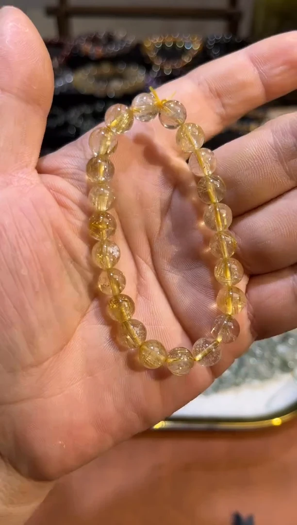 未镶嵌手串水晶SJ-966金发晶