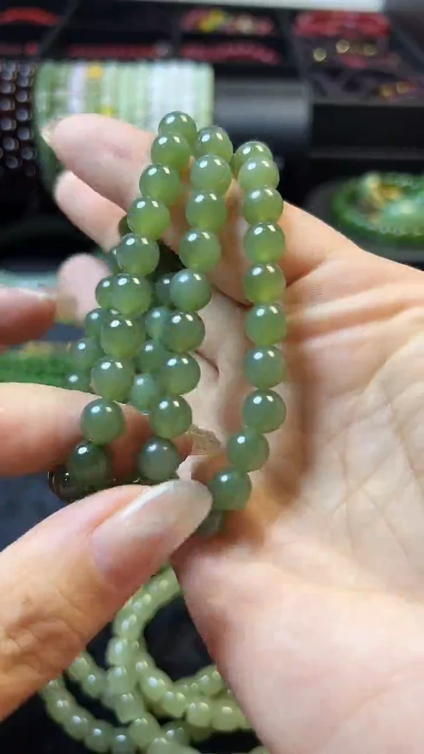 手串未镶嵌和田玉和田玉手串多样性拍一发一