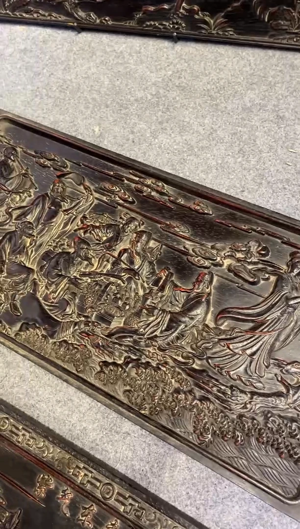 木紫檀拆件雕刻板以直播间实物为准微瑕老物件