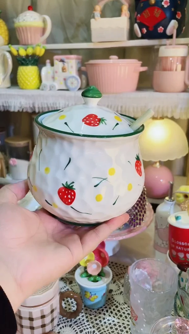 【闪购商品】瓷片精致生活需要的猪油罐