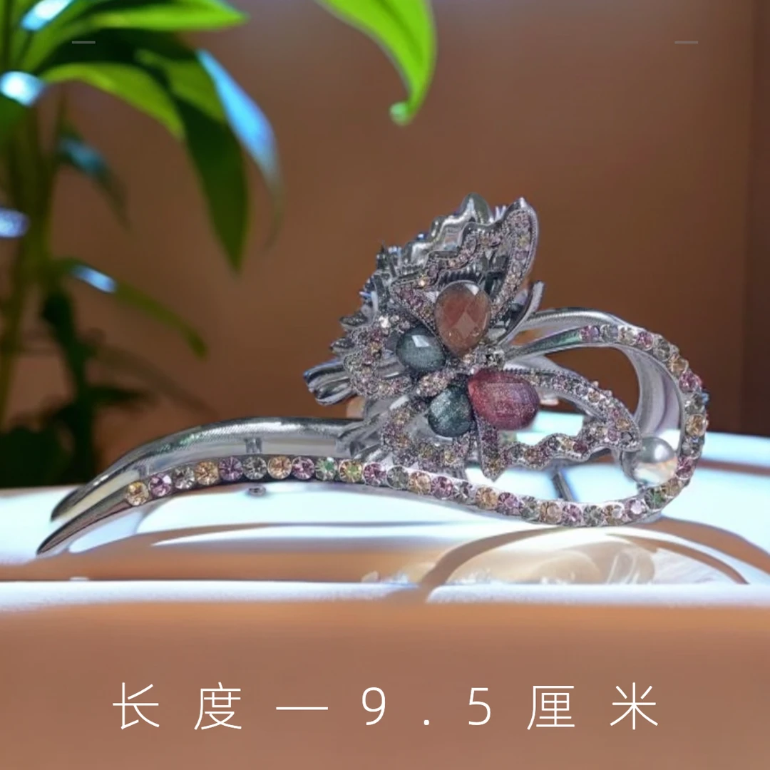 泛思高级感鲨鱼夹子个性发夹发饰枪黑色发夹女夏后脑勺大号抓夹