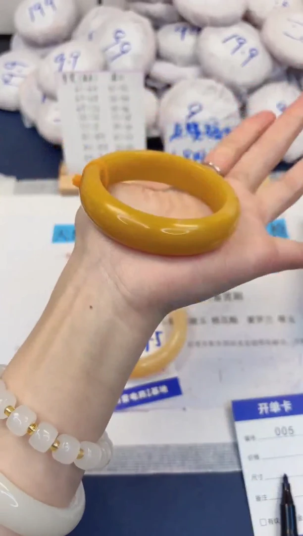 【闪购商品】石英质玉手镯未镶嵌5-财气镯-圈口57