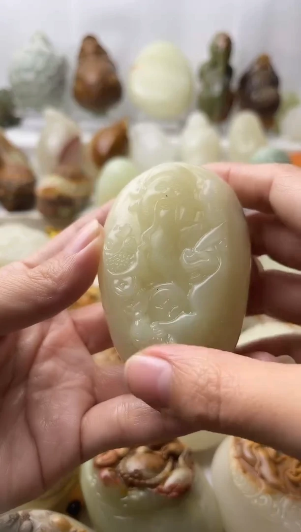 石材古青石棉纹正常不退换财神