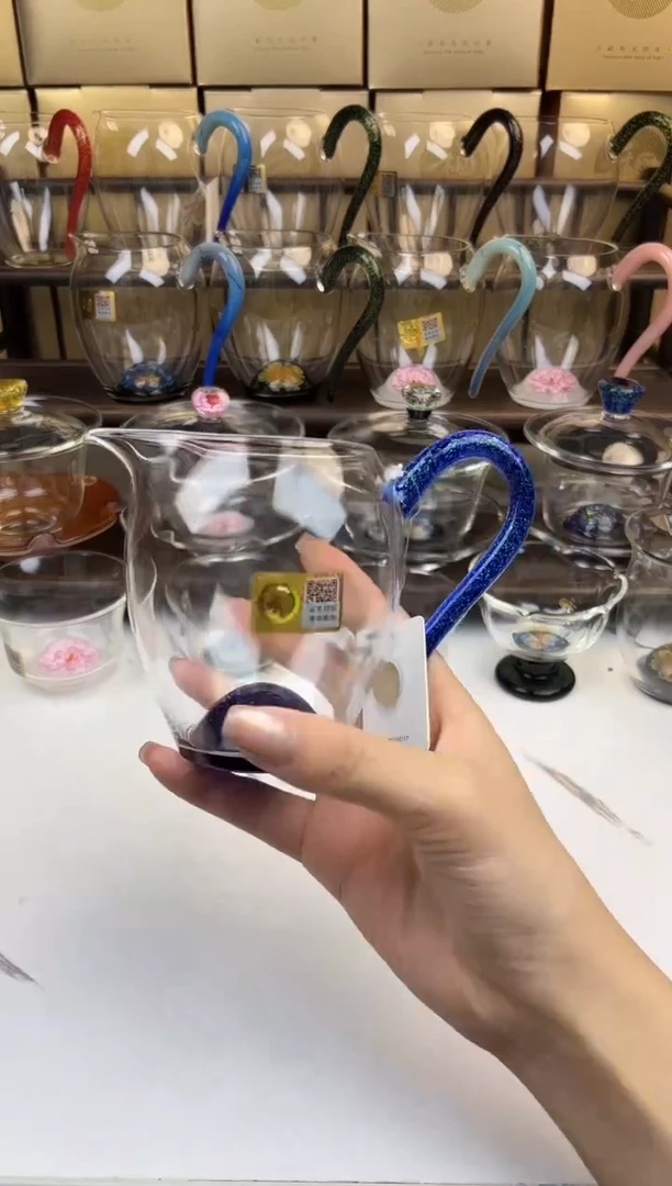 玻璃手工艺品风*了禾器 斑斓怡然茶海 普通盒