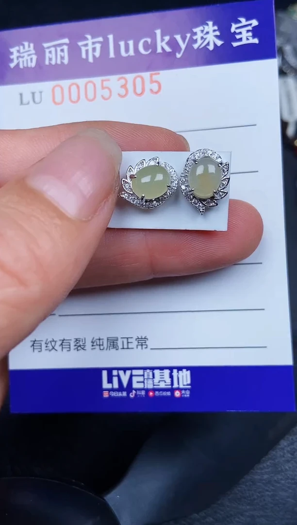 翡翠银S925镶嵌颈饰5305