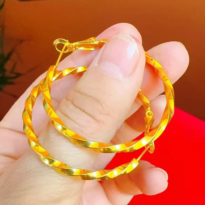 合金耳饰 SEHIRAN 0.15g 环环相扣耳环