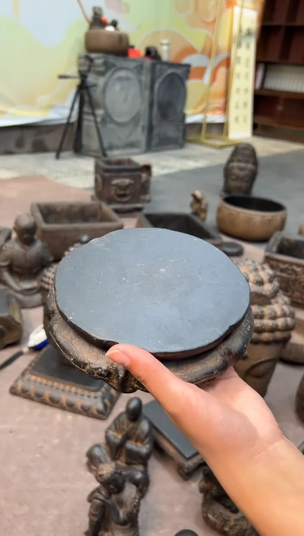 陶土【火山泥】金箍坛底座