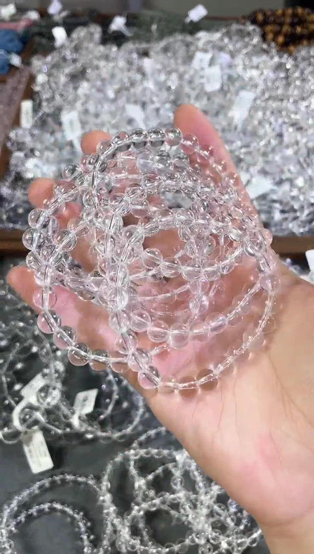 水晶手串未镶嵌白水晶7+  多样性发一