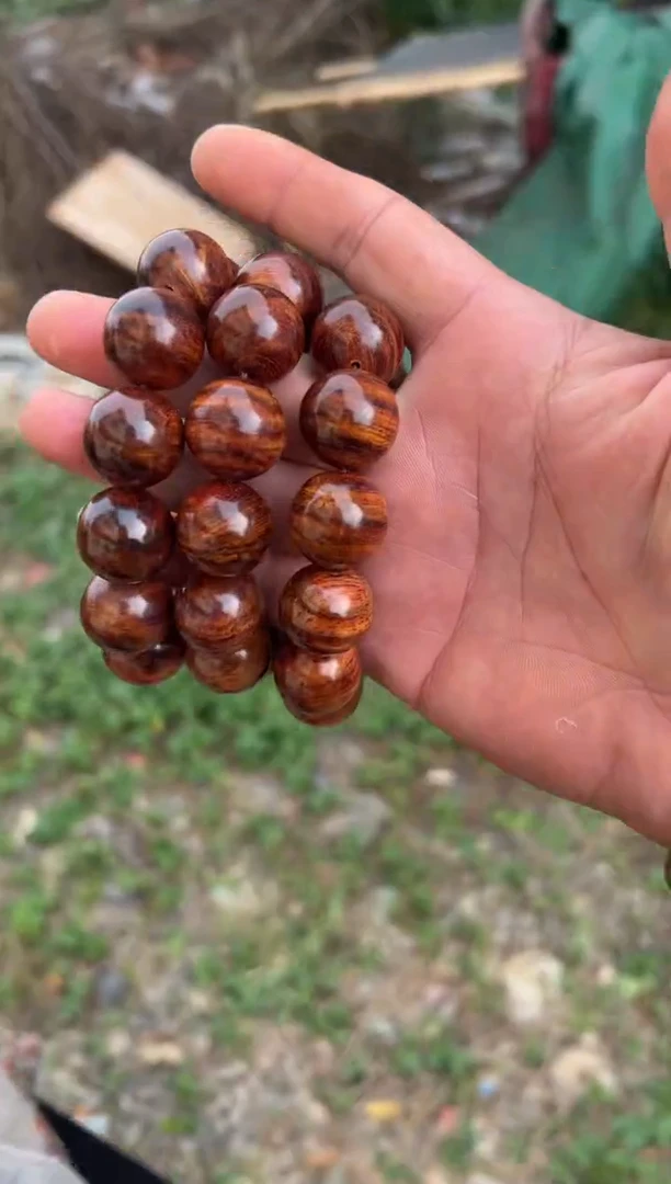 黄花梨/降香黄檀A032紫油梨2.0圆珠手串99多样性发一