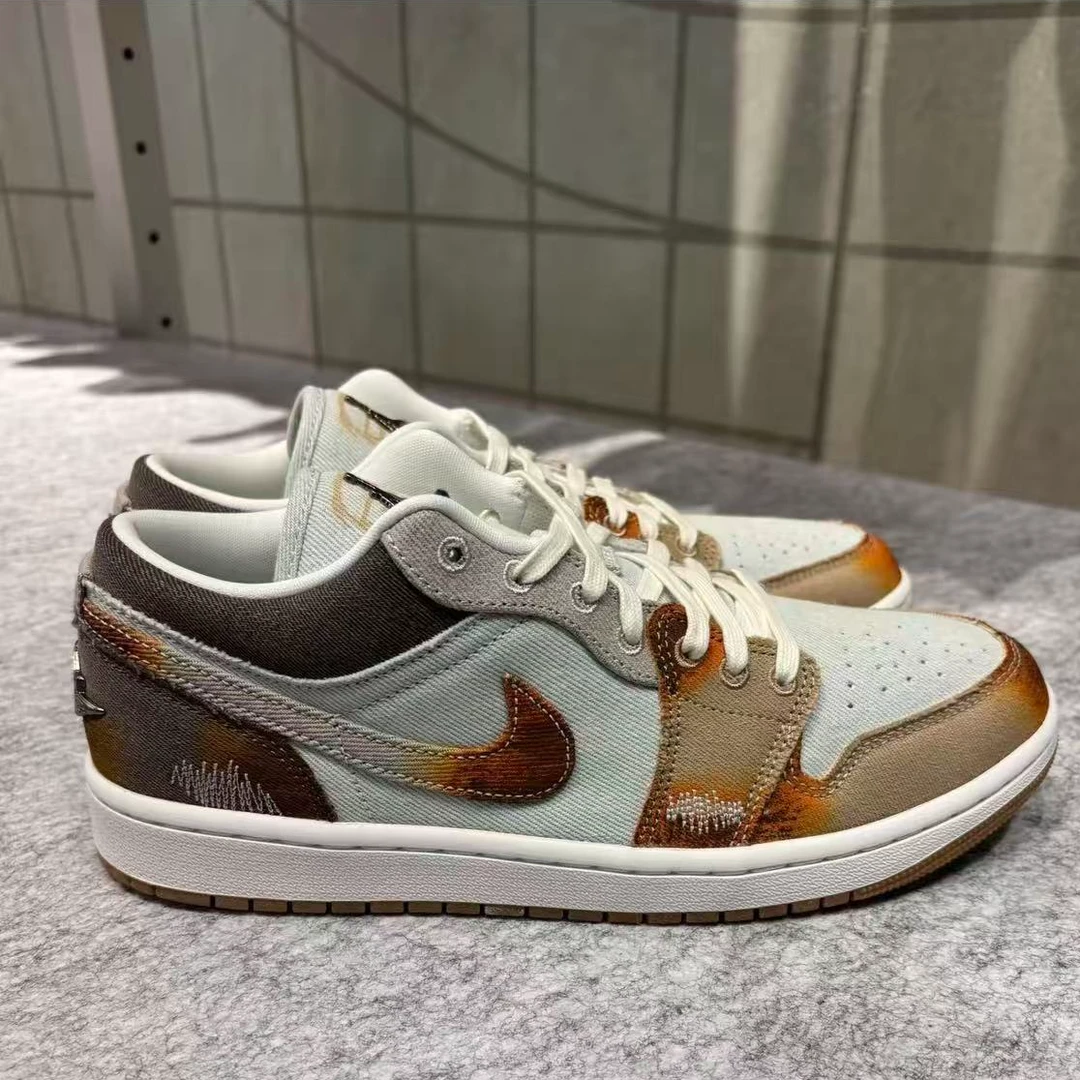 NIKE/耐克官方正品AJ1 低帮休闲运动鞋流光风IM6664-991