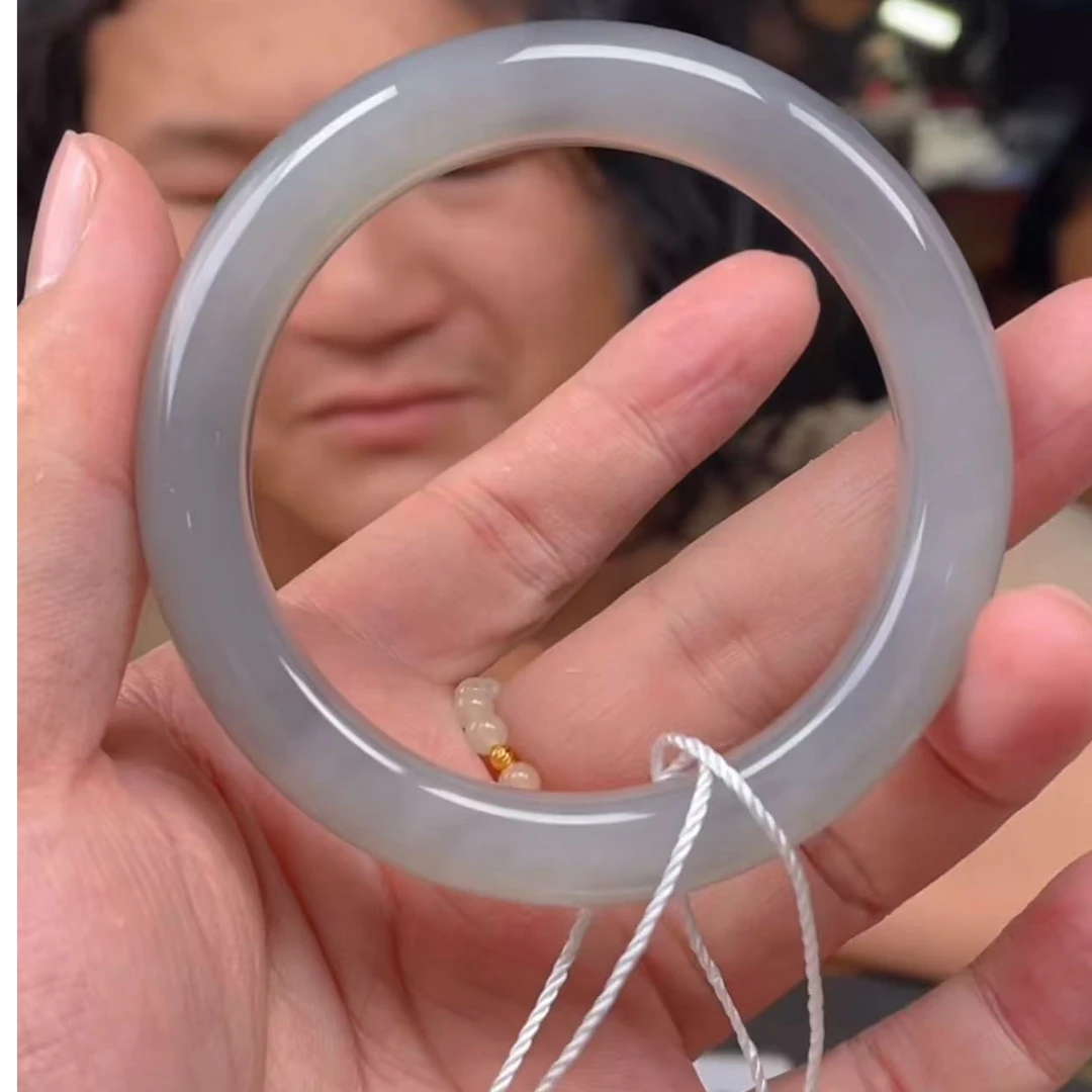 【玉经纶】181307/HQ31-和田玉手镯-多样性发其一