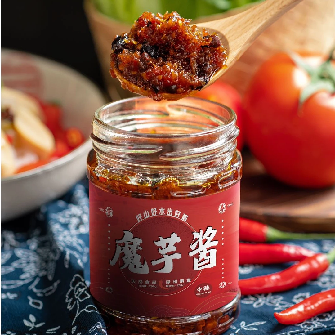 河源手信魔芋酱原味浓香微辣炒菜拌面粉粥超香