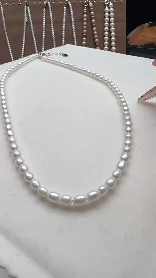 颈饰钛钢淡水珍珠永丽珍珠