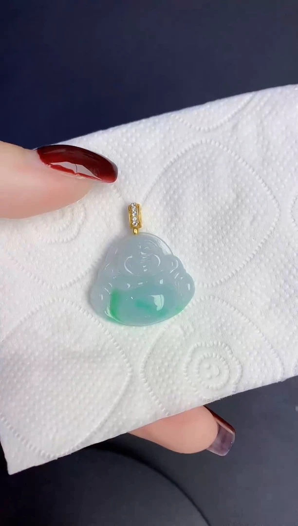 颈饰未镶嵌翡翠缅甸天然翡翠A货