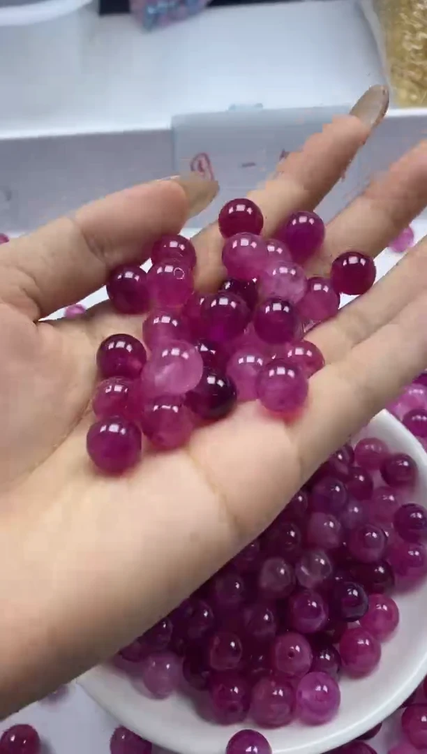 未镶嵌颈饰碧玺w1651卢比来粉碧玺10mm*20颗