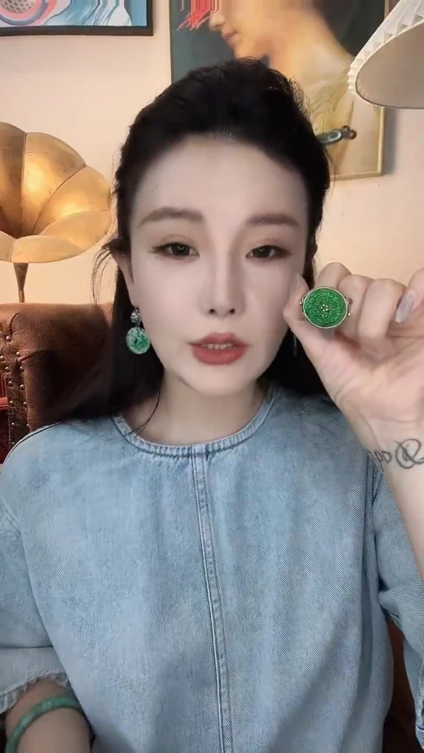 翡翠未镶嵌耳饰小*翡翠A730