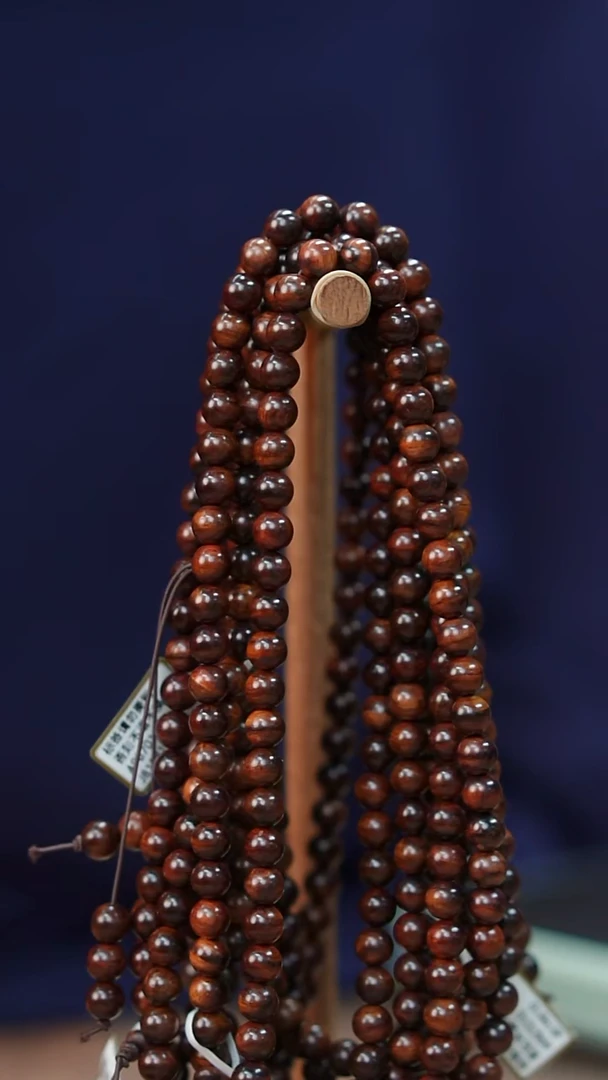 黄花梨/降香黄檀海南黄花梨山料油梨0.8x108长款手串（199）