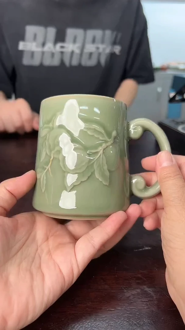 龙泉云间青瓷小米茶器