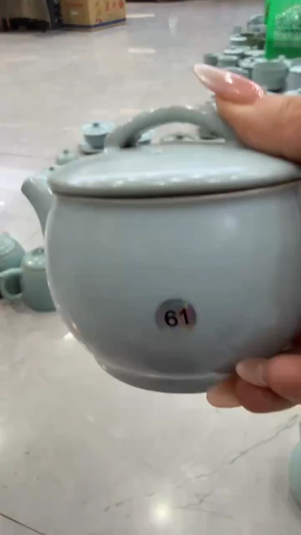 其他仿古月白大汉瓦壶大瑕61