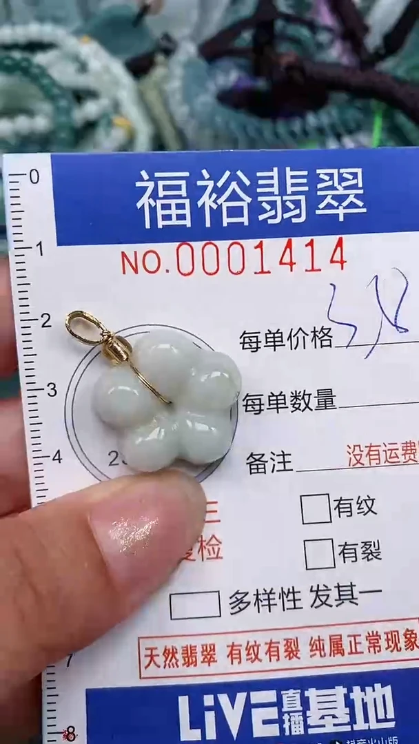 翡翠未镶嵌颈饰...0001414