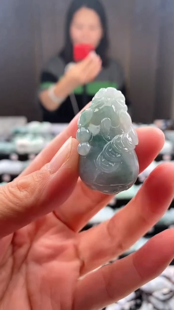 【闪购商品】翡翠颈饰未镶嵌如意貔貅