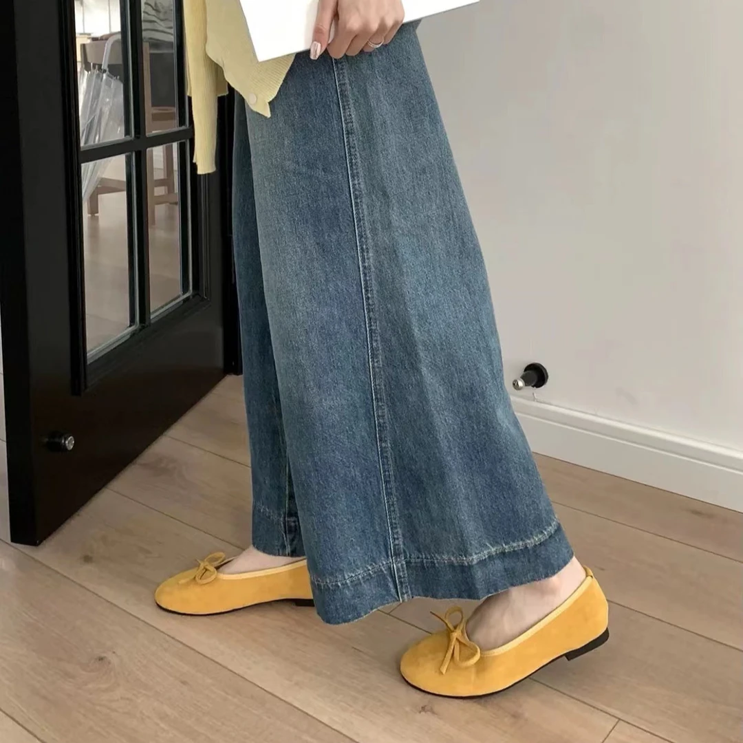 平底复古蝴蝶结单鞋女2025新款法式软底芭蕾舞晚晚鞋MZGZ 8819