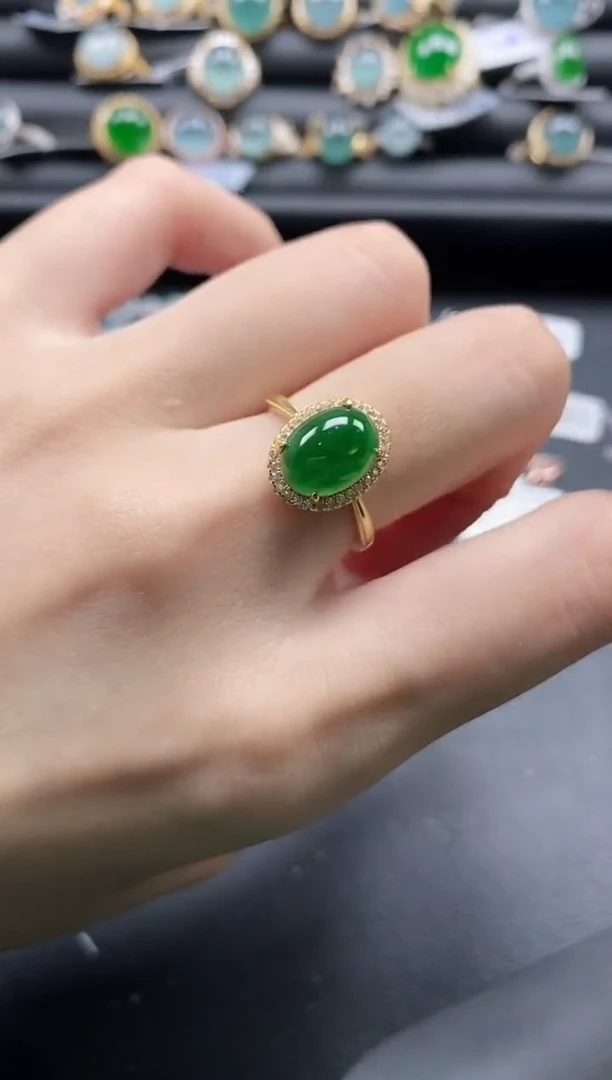 【闪购商品】翡翠戒指银S925镶嵌1111